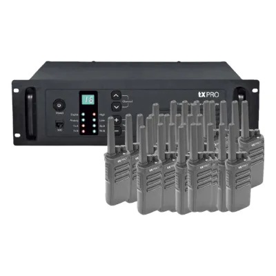 PAQUETE DE REPETIDOR TXR8500V Y 40 RADIOS TX500