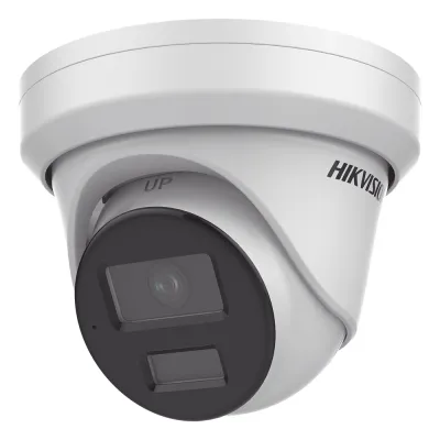 Turret IP 4 Megapixel / Lente 2.8 mm / Dual Light (40 mts IR + 40 mts Luz Blanca / DARKFIGHTER S / Microfono Integrado / Exterior IP67 / WDR 130 dB / 4 Analíticos: AcuSense, Deteccion Facial, Conteo de Personas por Cruce y Zona