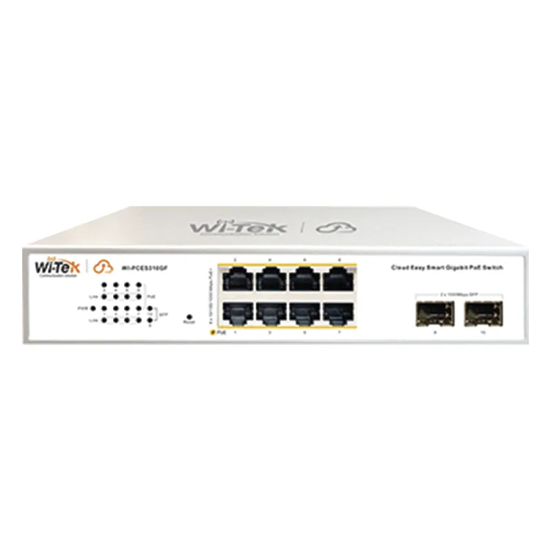 Switch Administrable PoE / 8 puertos PoE af/at Gigabit / 2 x SFP Gigabit / Administración Cloud Gratuita / Presupuesto 120 W