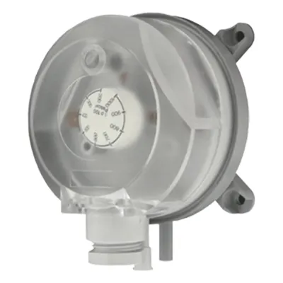 Interruptor de presión diferencial ajustable con perilla de doble escala para aplicaciones HVAC