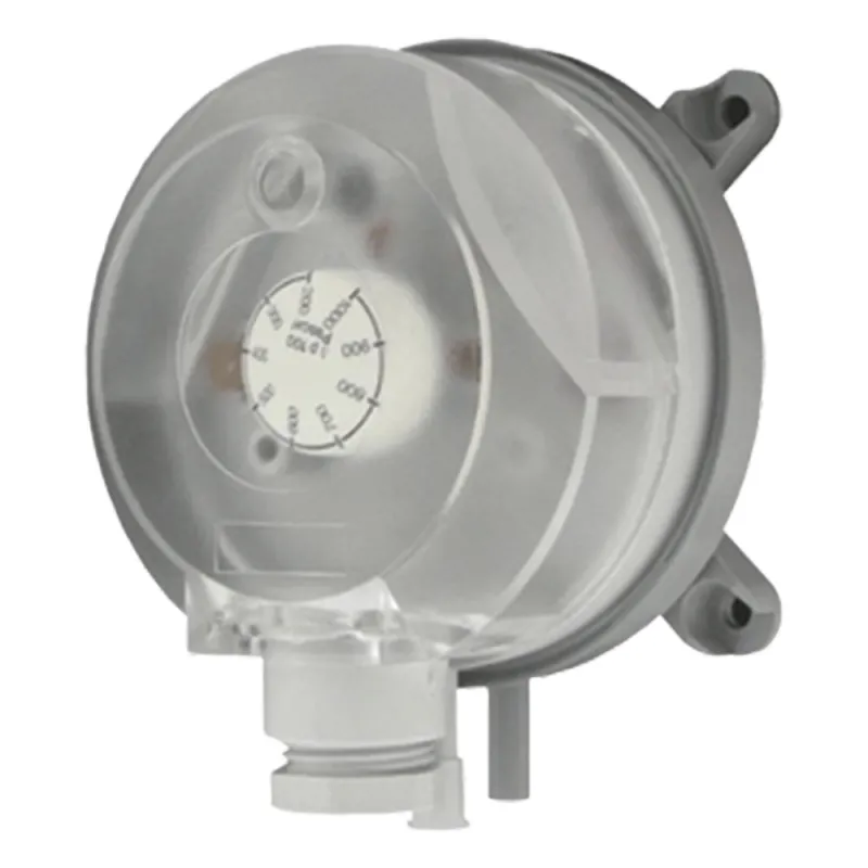 Interruptor de presión diferencial ajustable con perilla de doble escala para aplicaciones HVAC