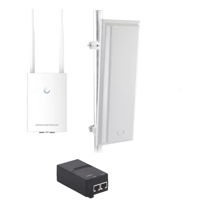 Kit de radio GWN7605LR con antena TXS25619DP, para amplia cobertura de WiFi en 90º, frecuencia (2.4 a 2.5 GHz) y (5.1 a 6.5 GHz), 1.27 Gbps y administración desde la nube gratuita