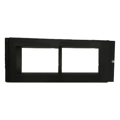 Placa de revestimiento para montar el anunciador gráfico NCD de 10 pulgadas en la fila 2, 3 o 4 de gabinetes CAB-4, color negro