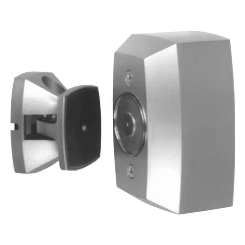 Sujetador Electromagnético de Puerta para Montaje en Pared con Cableado Superficial, 12-120 V, Hasta 40 lb de Sujeción
