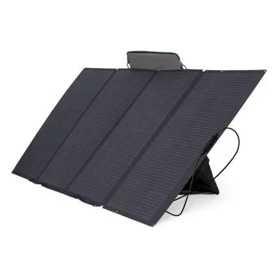Módulo Solar Portátil y Flexible de 400W Recomendado para Estaciones Portátiles EFD330, EFD350 ó EFD500 / Ajuste de Ángulo / Carga Eficiente / Incluye Cable XT60 a MC4