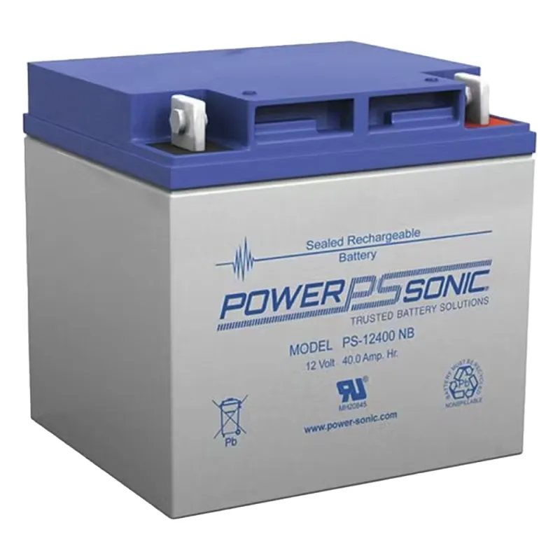 Batería 12V, 40AH, Para Respaldo, Tecnologías AGM/VRLA, 5 Años Vida Útil, Terminales NB4, Reconocida UL