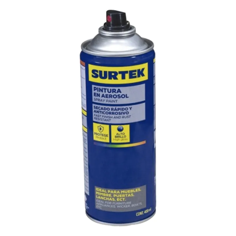 Pintura en Aerosol 400 ml / Color Rojo Oscuro.