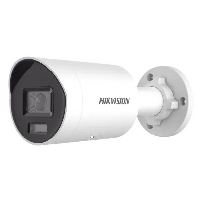 [Dual Light + ColorVu] Bala IP 8 Megapixel (4K) / Lente 2.8 mm / 40 mts IR + 40 mts Luz Blanca / Microfono Integrado / Exterior IP67 / WDR 130 dB / ACUSENSE (Filtro de Falsas Alarmas) / Captura Facial / PoE / Metal / ACUSEARCH