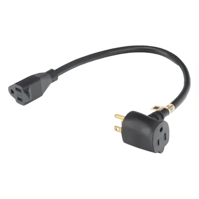 Extensión Eléctrica para Uso Rudo para Uso en "T" / Conexión NEMA 5-15 / 30 cm / 1800 W