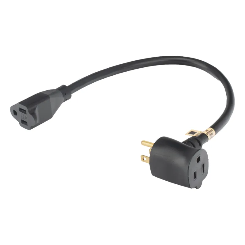 Extensión Eléctrica para Uso Rudo para Uso en "T" / Conexión NEMA 5-15 / 30 cm / 1800 W