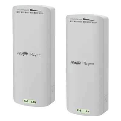 Kit Enlace Inalámbrico Recomendado para Elevadores, hasta 500m o 125 pisos, Preconfigurado, Ajuste Automático, Hasta 300 Mbps, Doble Puerto LAN