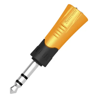 Conector Estéreo | 1/4in - Jack de 3.5 mm | Adaptador de Carcasa de Plastico