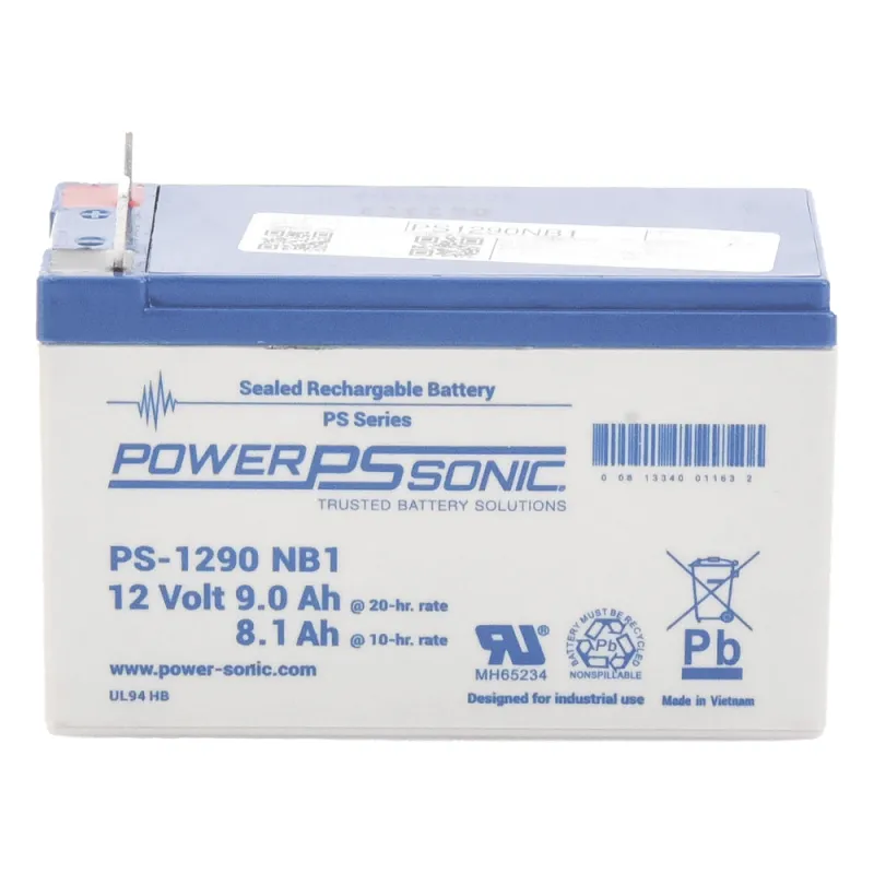 Batería 12V, 9AH, Para Respaldo, Tecnologías AGM/VRLA, 5 Años Vida Útil, Terminales NB1, Reconocida UL