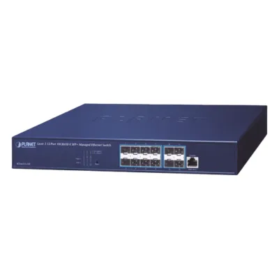 Switch Administrable Capa 3, 12 Puertos SFP+ 10G BASE-X, 1 Puerto de Consola RJ45.