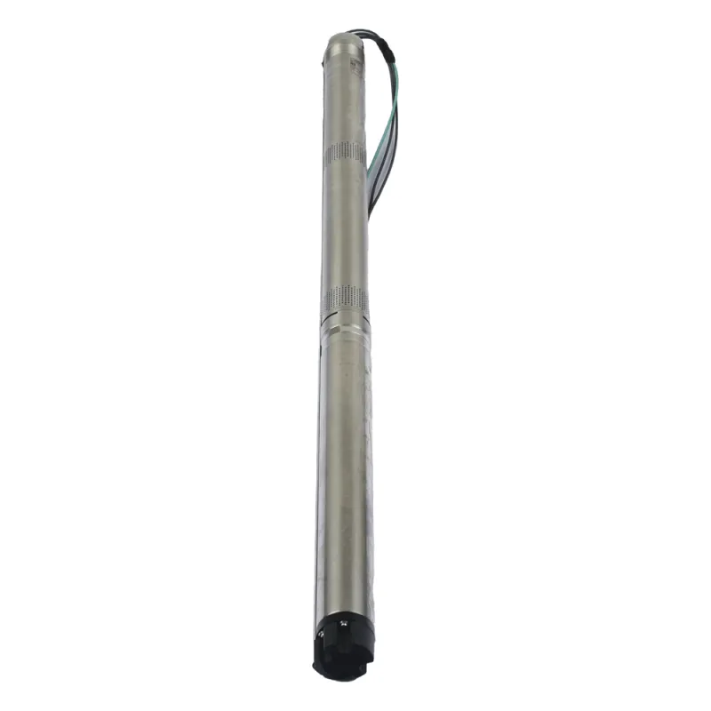 Bomba Sumergible Solar de 1.4 KW , Admite entrada AC 90-240v , Tensión nominal CC 30-300v, 3600rpm