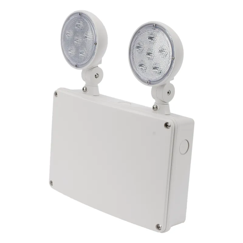 SFWMC / Luz de Emergencia LED / Montaje Universal Pared-Techo-Lateral / 600 lm / 3W / 120-277 VAC / Batería de Respaldo 6V 4.5Ah