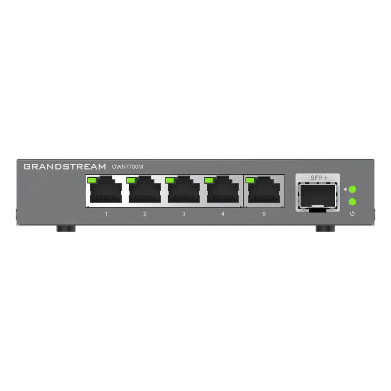 Switches de red Multi-Gigabit de 2.5G No Administrable / 5 Puertos RJ45 de 100/1000/2500Mbps / 1 puerto de fibra SFP+