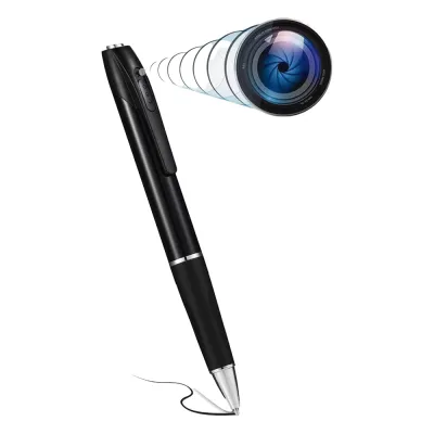Cámara Oculta en Bolígrafo (Spyce Camera) / Full HD / Grabación de Video y Audio / Captura de Fotos / Soporta Memoria Micro-SD de hasta 64G / Tiempo de Carga Aprox. 1 hora / Tiempo de Trabajo 120 min. / Incluye Cable de Carga.
