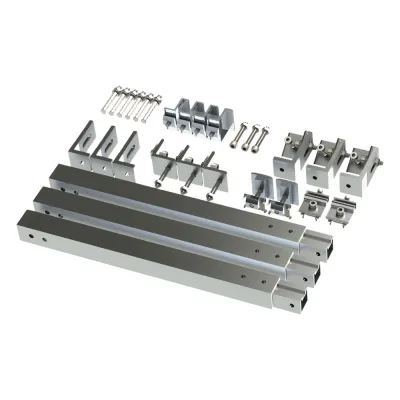 Caja de accesorios de aluminio anodizado para montaje VEKTOR8R2700 , arreglo 1X2para techo