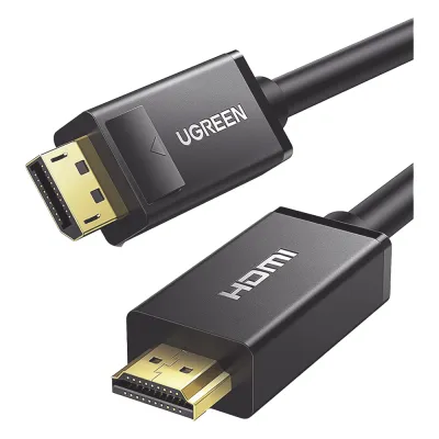 Cable DP Macho a HDMI Macho / Longitud 3 Metros (9.84 Pies) / Soporta 4K@30Hz / Soporta 3D / Cobre EstaÑado 28AWG / Blindaje Interno MÚltiple / TransmisiÓn Unidireccional / BotÓn de LiberaciÓn / Chip de Última GeneraciÓn