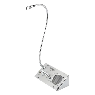 Sistema de Intercomunicación | Ideal para Ventanillas | Audio de voz de dos vías | 12V/1A 2W | Micrófono Interior + Micrófono Exterior