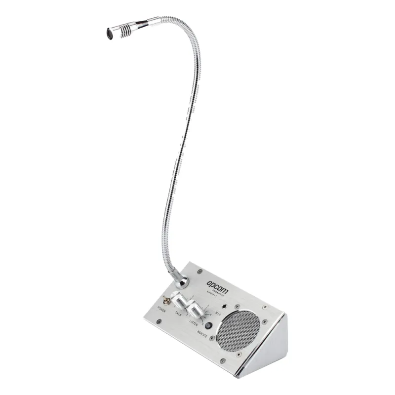 Sistema de Intercomunicación | Ideal para Ventanillas | Audio de voz de dos vías | 12V/1A 2W | Micrófono Interior + Micrófono Exterior
