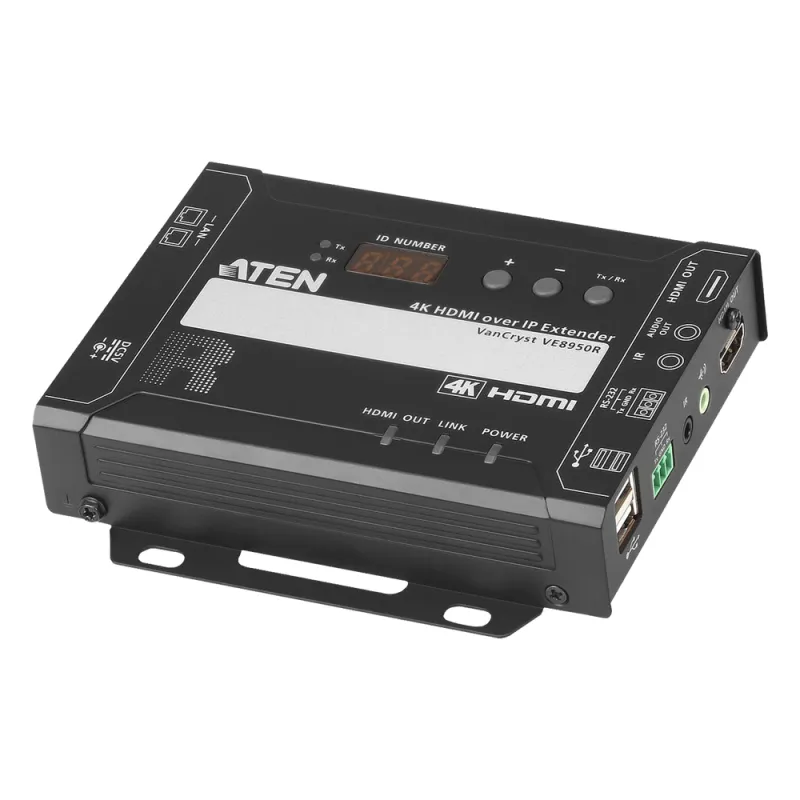 Receptor HDMI | IP | 4K @ 30Hz | 4:4:4 | EDID Expert™ | Protocolo CLI Telnet o RS-232 | Conexión Punto a Punto o Multipunto a Multipunto
