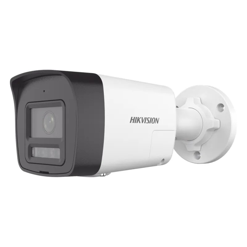 [PROTECCIÓN ACTIVA] Bala IP 4 Megapixel / Lente 2.8 mm / Dual Light (30 mts IR + 20 mts Luz Blanca) / Audio de Dos Vías / Luz Intermitente y Alerta de Audio / Micrófono Integrado / ACUSENSE Lite / Exterior IP67 / H.265 / PoE