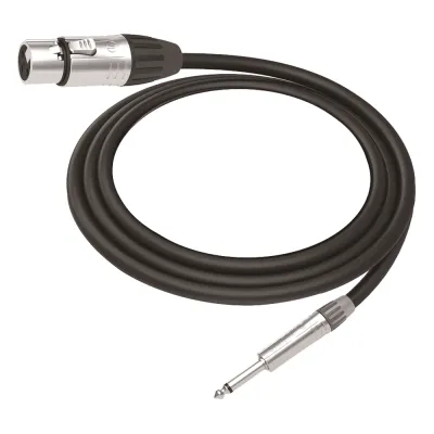 Cable de Audio | XLR 3 Polos Hembra a Plug 1/4 in mono | Conector Seetronic Serie M SCMF3 - MP2X | Longitud 3m
