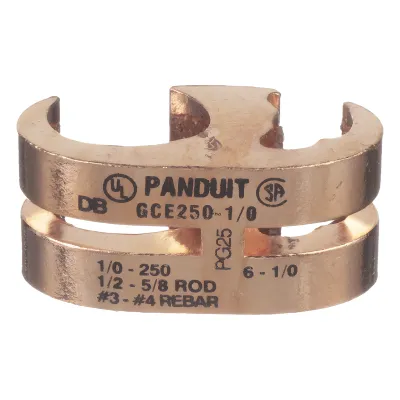 Conector de Conexión Tierra tipo "E" para Conductor de Cobre 6 AWG SOL – 1/0 AWG STR (16–50 mm2).