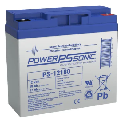 Batería 12V, 18AH, Para Respaldo, Tecnologías AGM/VRLA, Diseño De Vida Útil 5 Años, Terminales Tipo M5, Listada UL, Libre De Mantenimiento