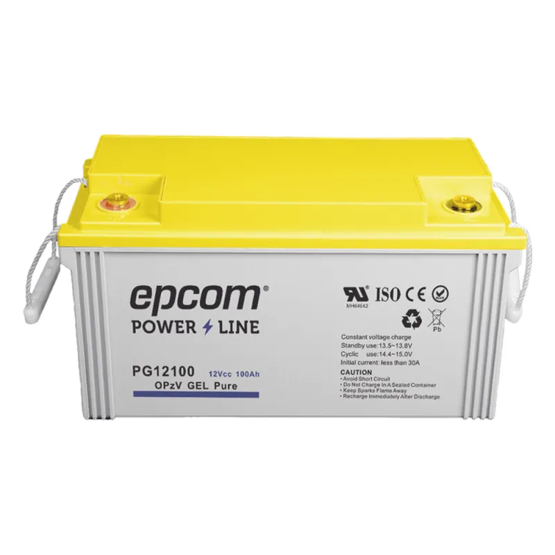 Batería GEL Puro OPzV Ciclo Profundo / 12 Vcc / 100 Ah / Aplicaciones Fotovoltaicas y de Respaldo