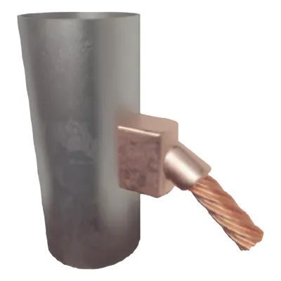 Molde para soldadura exotermica para cable 1/0 a tubo de 2" a 4"