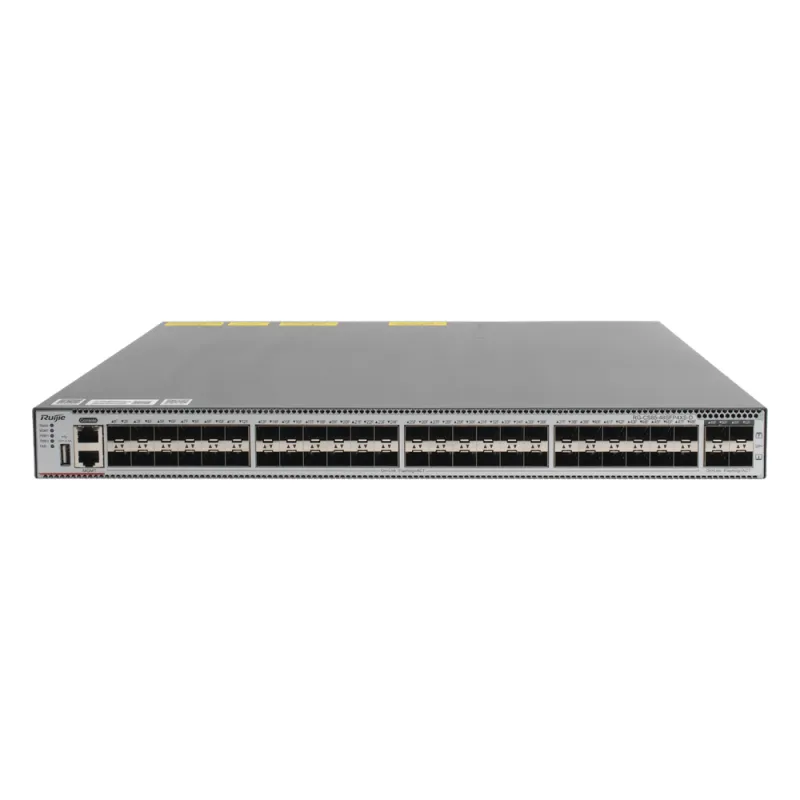 Switch de Distribución Capa 3 con 48 puertos SFP 1G y 4 SFP+ 10Gb, Administración gratuita desde la nube.