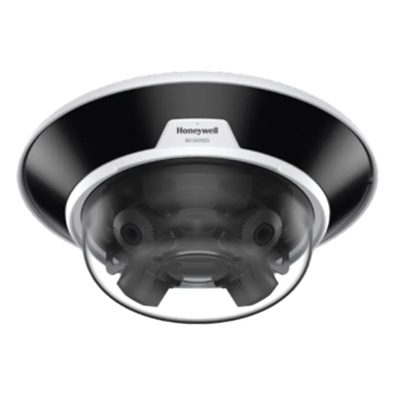 Cámara IP multisensor de 20 MP (4 lentes de 5 MP motorizados 3.7-7.7 mm) para exterior, IP66, IK10, con IR de 30 m