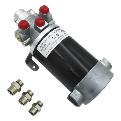 Bomba Hidráulica de Engranajes PUMP-4 / 12 V CC / Reversible / Caudal 3.0 L/min / Desplazamiento Cilindro 290-960 cc / Conexiones ORB / Compatible con SteadySteer / Requiere Sistema NAC-3 o AC42