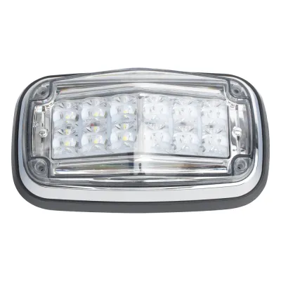 Luz de advertencia 8 X 4", Color Rojo / Claro, IP67, SAE, Ideal para Ambulancias