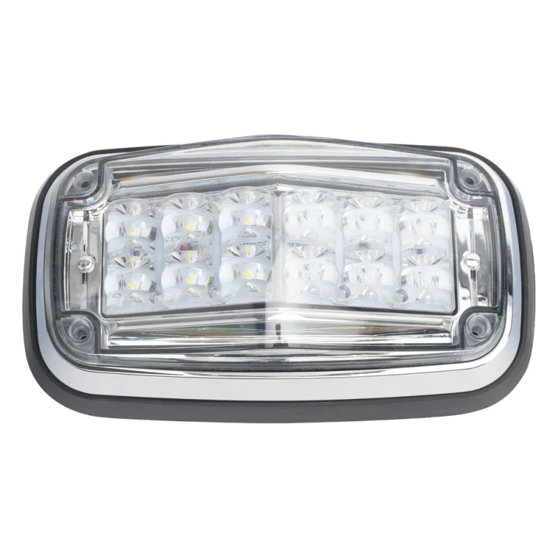 Luz de advertencia 8 X 4", Color Rojo / Claro, IP67, SAE, Ideal para Ambulancias