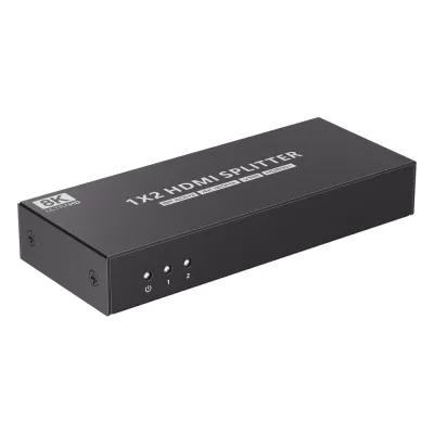 Splitter HDMI 1x2 | Velocidad de trasmisión 48 Gbps| Resolución 8k | Salida de audio| HDCP 2.3