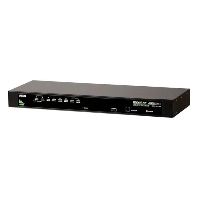 Conmutador KVM VGA PS/2-USB de 8 puertos /Cascada/W/(EE.UU./UE/SALIDA) ADP. ATEN
