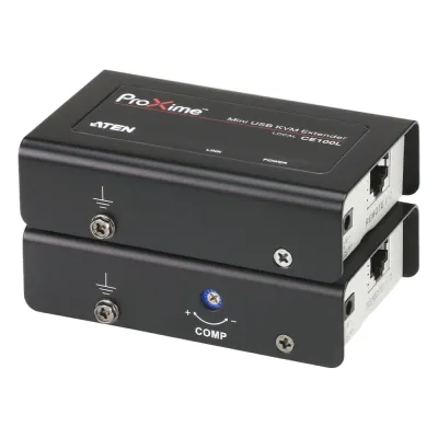 Extensor KVM USB | Acceso remoto PC | Hasta 100 m Cat5e | 1920x1200 | Protección ESD | Ajuste deskew