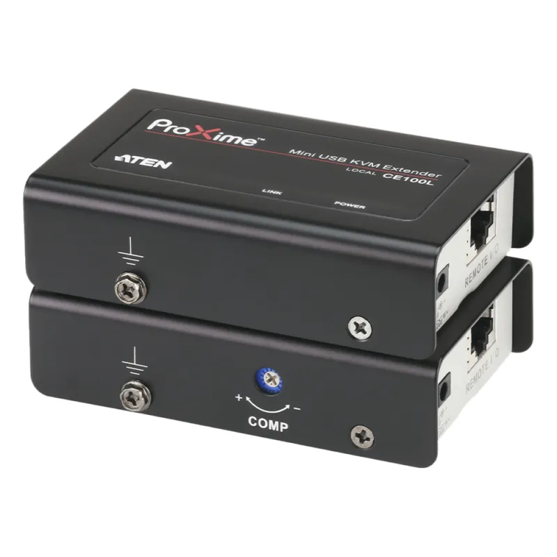 Extensor KVM USB | Acceso remoto PC | Hasta 100 m Cat5e | 1920x1200 | Protección ESD | Ajuste deskew