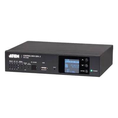Sistema de control ATEN| Caja de control compacta Gen. 2 | CPU de cuatro núcleos | 2/1 GB de memoria | Monitor LCD | LAN doble y aislada