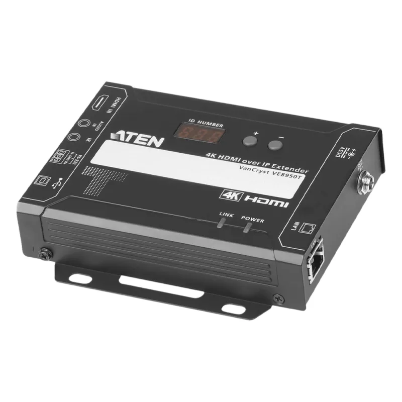 Transmisor Video sobre IP HDMI | 4K Ultra HD 4096x2160 @ 30Hz | Compresión Lossless con Latencia Ultra Baja | PoE Integrado | Video Wall 8x8 | Control RS-232 e IR | Compatibilidad con Aplicación Móvil | Escalabilidad Ilimitada