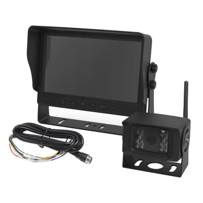 Camara de Reversa Inalambrica y Monitor para Vehiculos de Trabajo y Montacargas