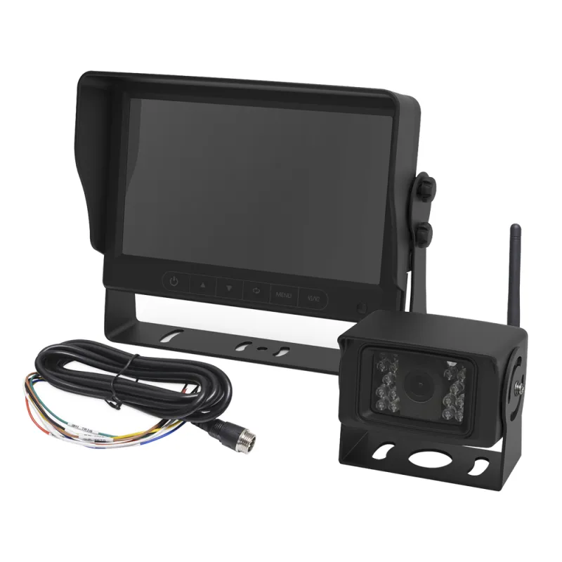 Camara de Reversa Inalambrica y Monitor para Vehiculos de Trabajo y Montacargas