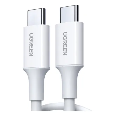 Cable USB-C a USB-C | 1 Metro | Carga Rápida de hasta 60W | Transferencia de datos de 480 Mbps | PD3.0 | QC 4.0/3.0/2.0 | FPC | AFC | Duradero y Flexible| Caja ABS | Cubierta de TPE | Color Blanco.