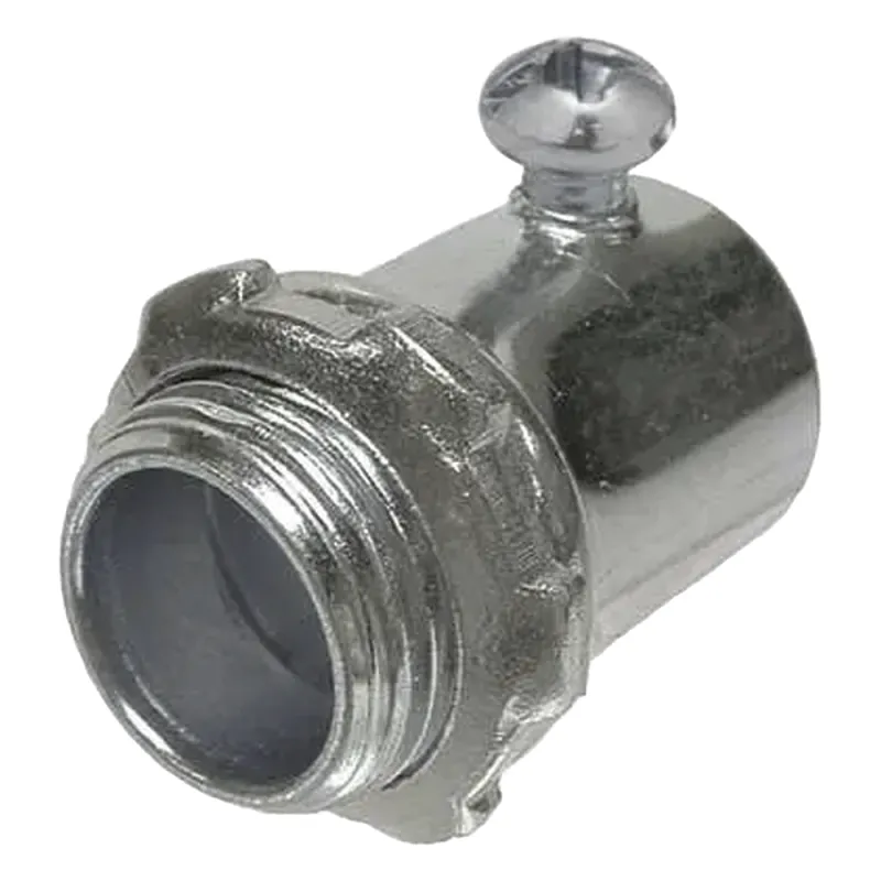 Conector de 3/4" (19 mm) para Pared Delgada con Tornillo.