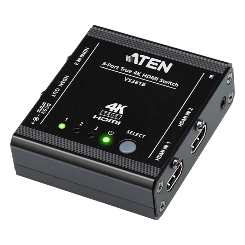 CONMUTADOR HDMI 4K REAL DE 3 PUERTOS