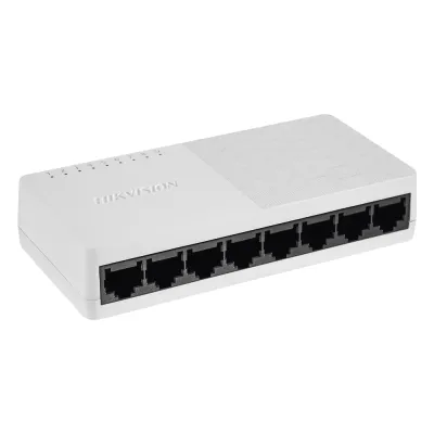 Switch No Administrable de Escritorio de 8 Puertos / Fast Ethernet 10 / 100 Mbps / Diseño Compacto y Estetico